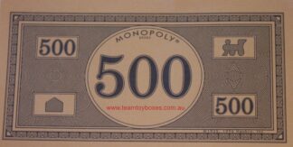 PARTS ONLY - Monopoly Board Game 2006 Hasbro Version - (1) Pack of 10 $500 Money Only