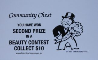 PARTS ONLY - Monopoly Board Game 2006 Hasbro Version - #7 Community Chest Card Only