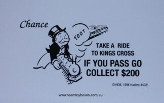 PARTS ONLY - Monopoly Board Game 2006 Hasbro Version - #6 Chance Card Only