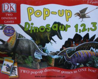 Pop-Up Dinosaur 1, 2 ,3 Board Games - New