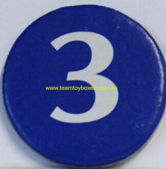 PARTS ONLY - Scrabble Junior Board Game - (1) #3 Blue Counter Only