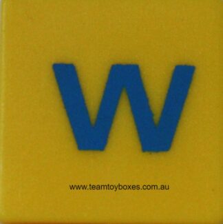 PARTS ONLY - Scrabble Junior Board Game - (1) Plastic Letter W Only