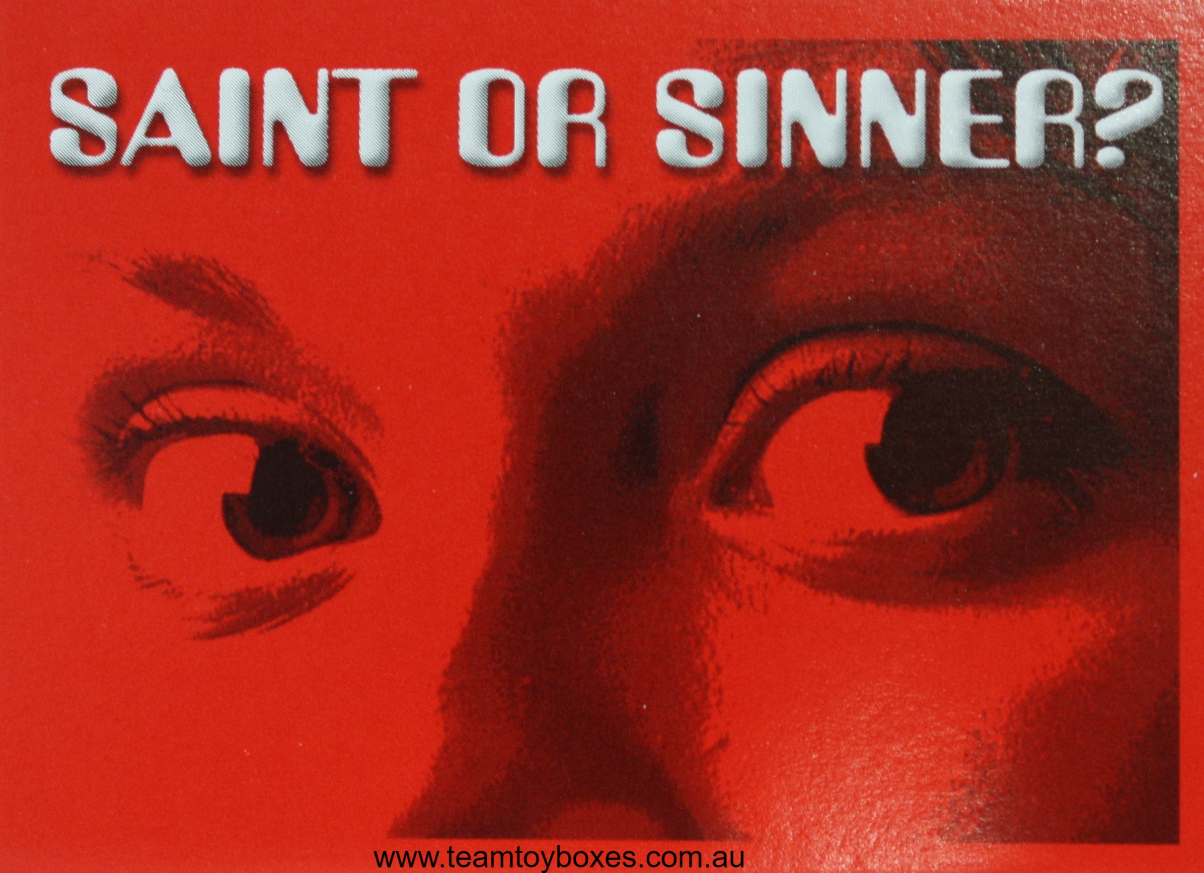 PARTS ONLY - Saint or Sinner Board Game - Pack of 45 Saint or Sinner Question Cards