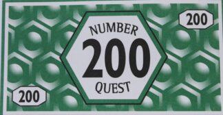 PARTS ONLY - Number Quest Board Game - (1) Pack of Ten $200 Money Only