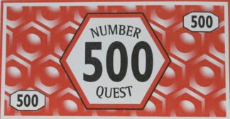PARTS ONLY - Number Quest Board Game - (1) Pack of Ten $500 Money Only