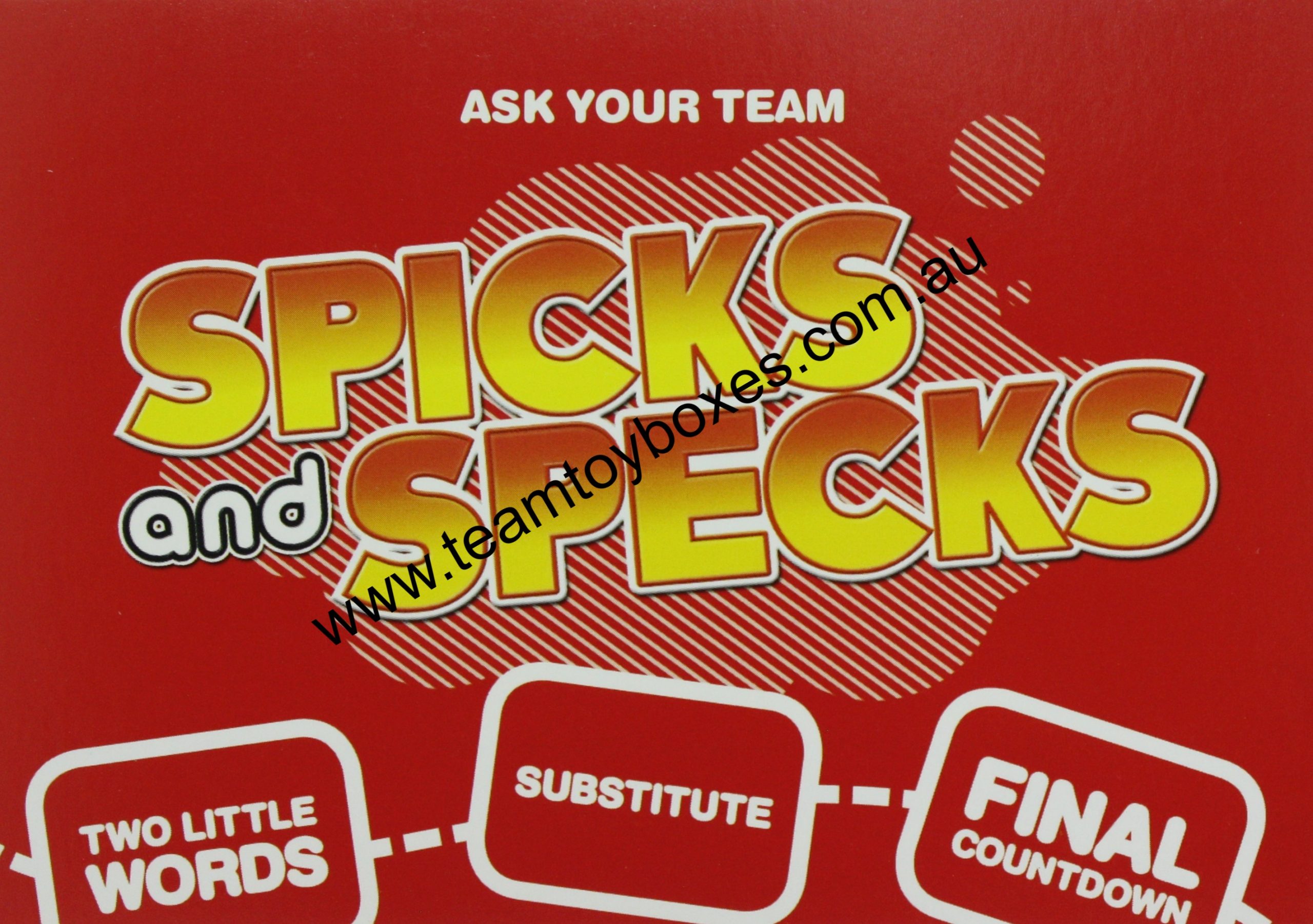 PARTS ONLY - Spicks And Specks The Board Game - (1) Pack of 42 "Two Little Words" Question Cards Only