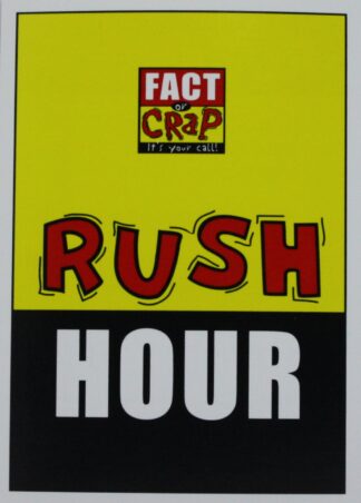 PARTS ONLY - Fact Or Crap Board Game - (1) Pack of 20 Rush Hour Cards Only