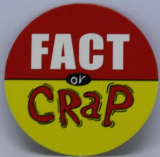 PARTS ONLY - Fact Or Crap Board Game - (1) Pack of 20 Fact Or Crap Tokens Only