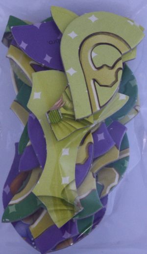 PARTS ONLY - Sofia The First Monopoly Junior Board Game - English and French Edition - 15 Cardboard Tiara Puzzle Pieces Only