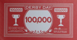 PARTS ONLY - Derby Day DVD Game - (1) Pack of 10 $100,000 Notes Only