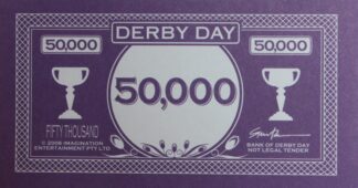 PARTS ONLY - Derby Day DVD Game - (1) Pack of 10 $50,000 Notes Only