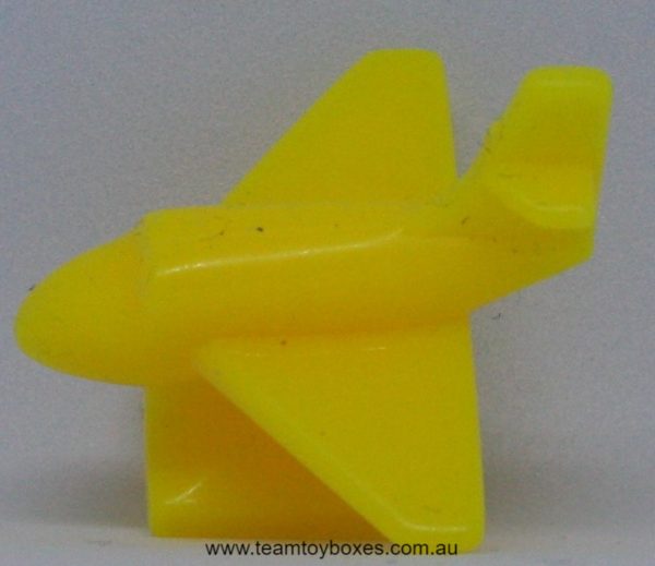 PARTS ONLY - The Amazing Race Board Game - (1) Yellow Airplane Pawn Only