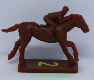 PARTS ONLY - Home Stretch Horse Racing Board Game - (1) No. 2 Plastic Racehorse Only (New)