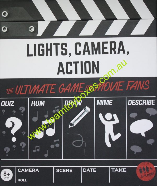 Lights Camera Action Board Game - Used (unopened cards)
