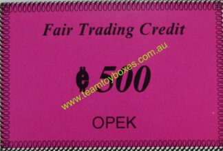 PARTS ONLY - Anti - Monopoly Board Game - (1) OPEK €500 Fair Trading Credit Card Only
