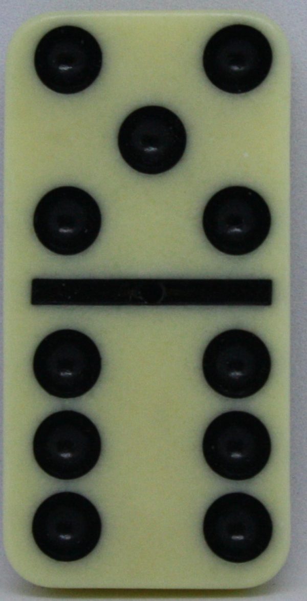 PARTS ONLY - Learn Dominoes Game - (1) Plastic Domino Tile Only