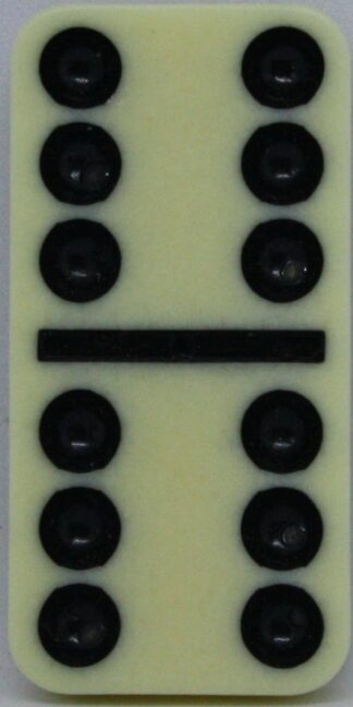 PARTS ONLY - Learn Dominoes Game - (1) Plastic Domino Tile Only