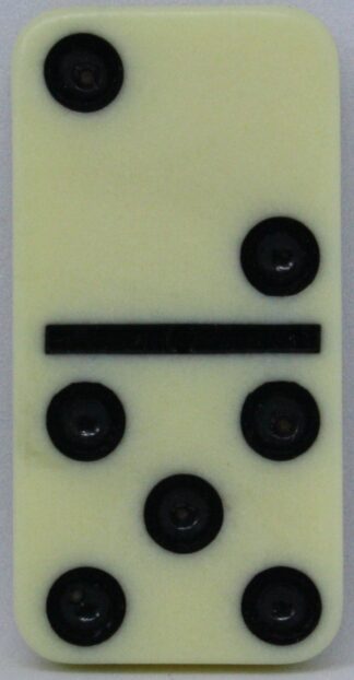 PARTS ONLY - Learn Dominoes Game - (1) Plastic Domino Tile Only
