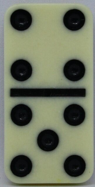 PARTS ONLY - Learn Dominoes Game - (1) Plastic Domino Tile Only