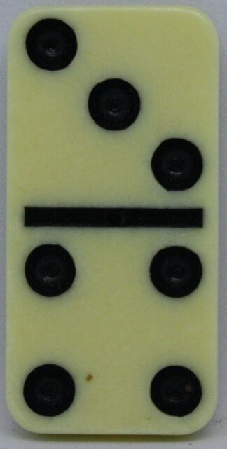 PARTS ONLY - Learn Dominoes Game - (1) Plastic Domino Tile Only