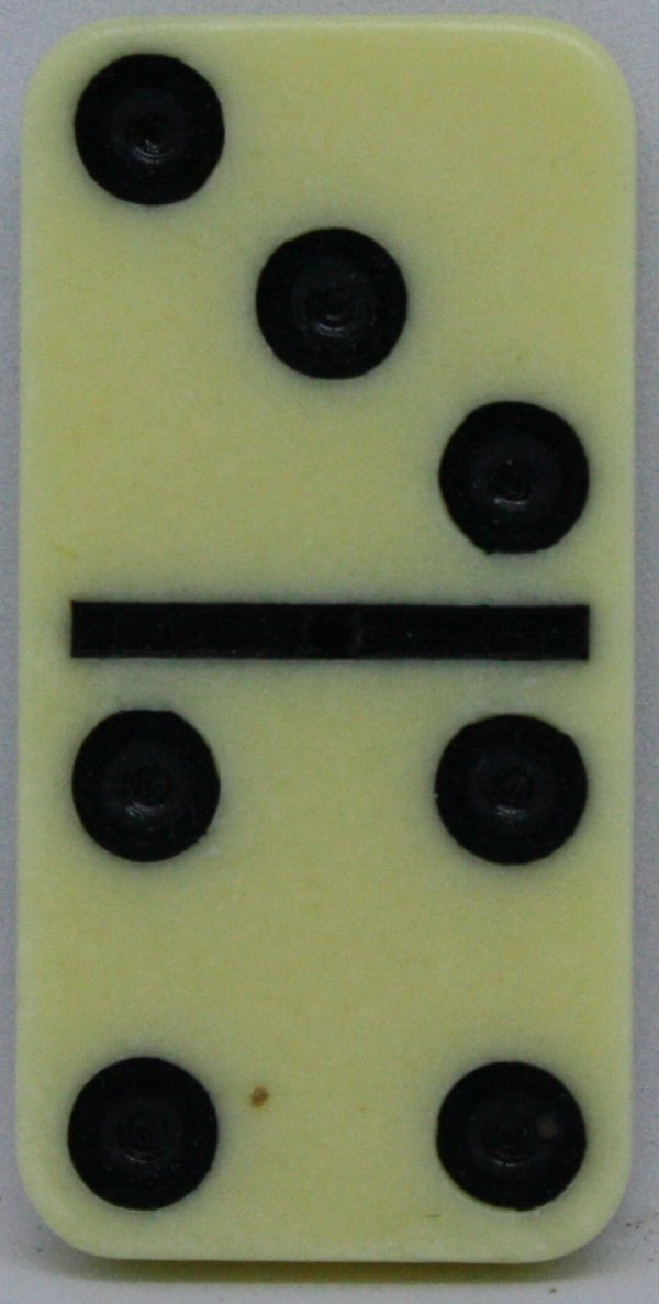 PARTS ONLY - Learn Dominoes Game - (1) Plastic Domino Tile Only