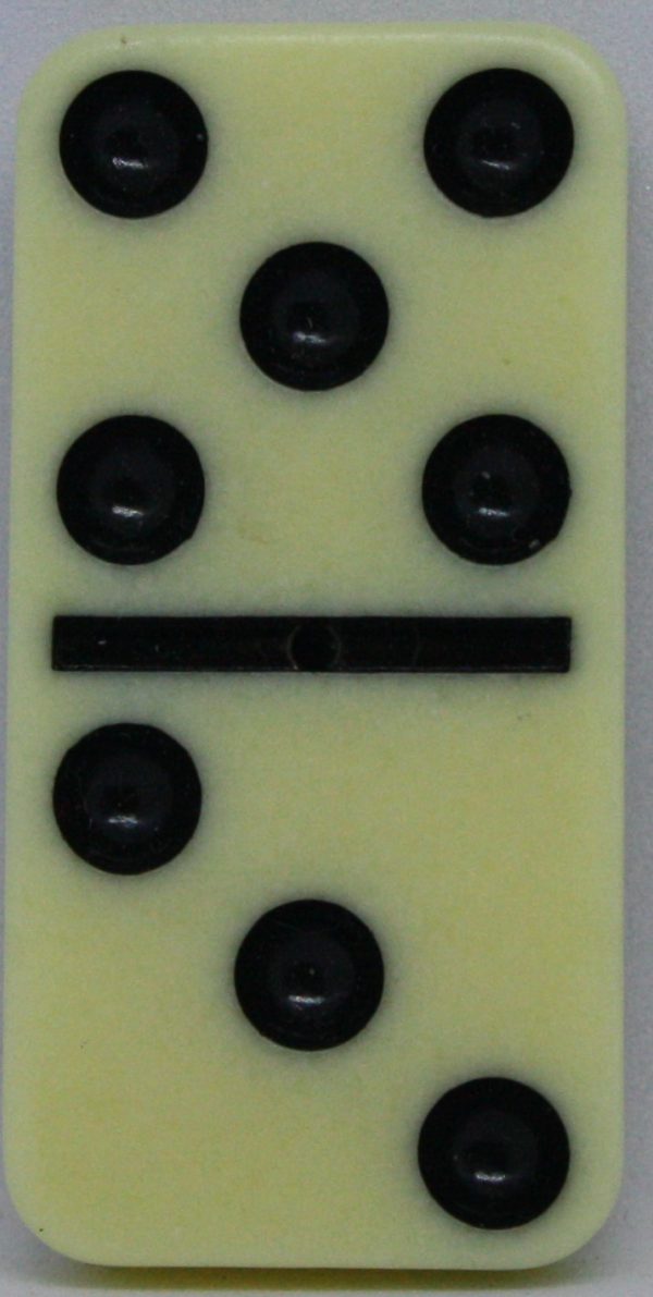 PARTS ONLY - Learn Dominoes Game - (1) Plastic Domino Tile Only