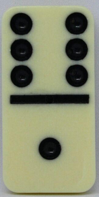 PARTS ONLY - Learn Dominoes Game - (1) Plastic Domino Tile Only