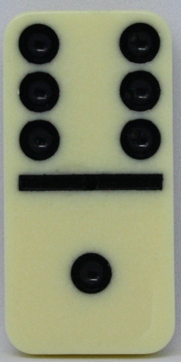 PARTS ONLY - Learn Dominoes Game - (1) Plastic Domino Tile Only