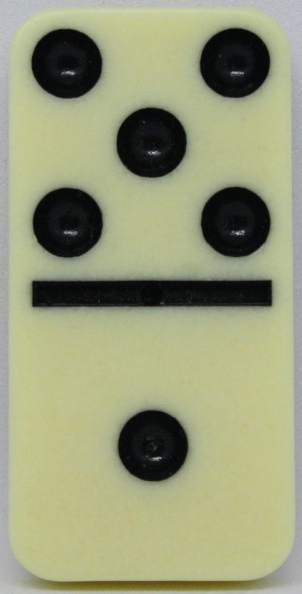 PARTS ONLY - Learn Dominoes Game - (1) Plastic Domino Tile Only