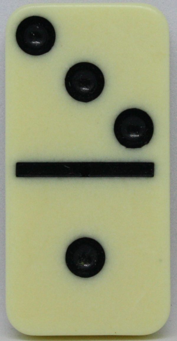 PARTS ONLY - Learn Dominoes Game - (1) Plastic Domino Tile Only
