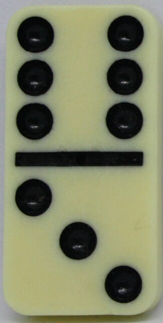 PARTS ONLY - Learn Dominoes Game - (1) Plastic Domino Tile Only
