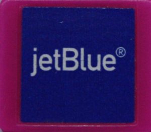 PARTS ONLY - Monopoly Empire Gold Edition Board Game - (1) Small Jet Blue Tile Only