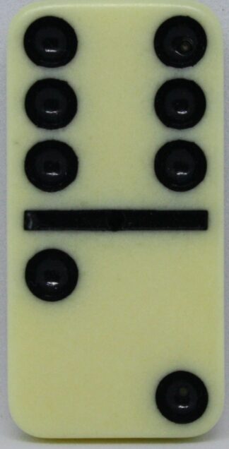 PARTS ONLY - Learn Dominoes Game - (1) Plastic Domino Tile Only