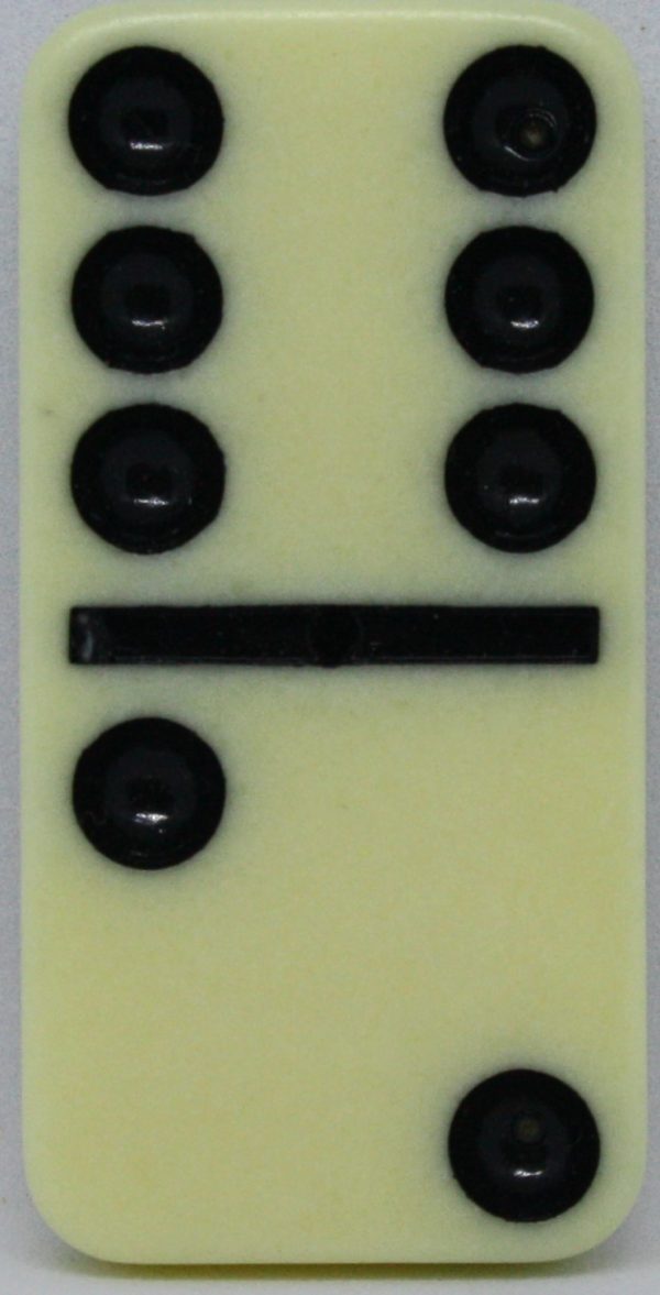 PARTS ONLY - Learn Dominoes Game - (1) Plastic Domino Tile Only