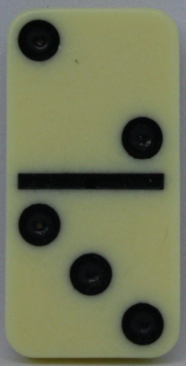 PARTS ONLY - Learn Dominoes Game - (1) Plastic Domino Tile Only