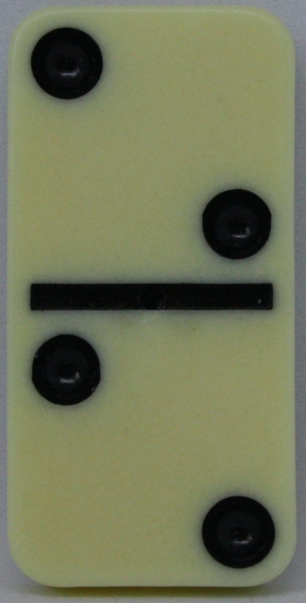 PARTS ONLY - Learn Dominoes Game - (1) Plastic Domino Tile Only