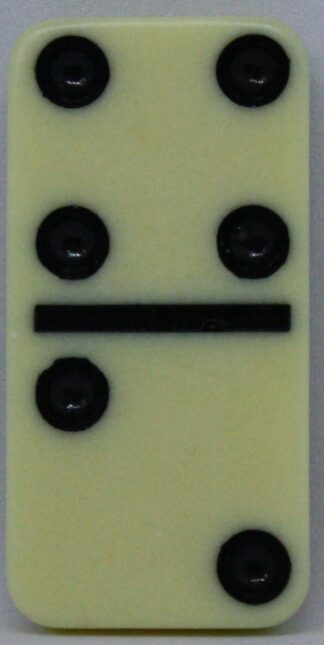PARTS ONLY - Learn Dominoes Game - (1) Plastic Domino Tile Only