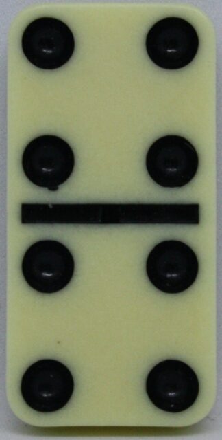 PARTS ONLY - Learn Dominoes Game - (1) Plastic Domino Tile Only