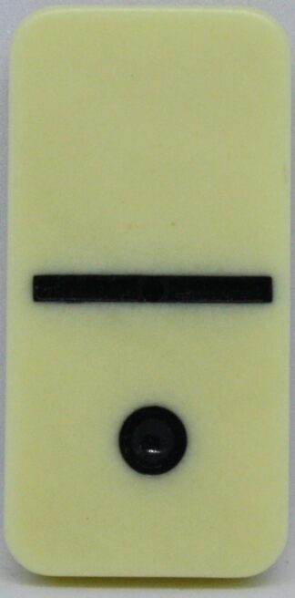 PARTS ONLY - Learn Dominoes Game - (1) Plastic Domino Tile Only