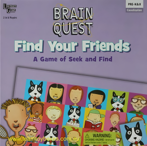 Brain Quest Find Your Friends Board Game