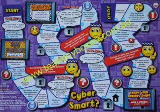 PARTS ONLY - Personal Safety Healthy Living and Well Being Board Game - (1) Cyber Smart Game Board Only