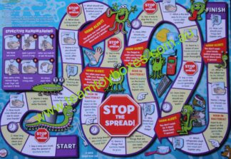 PARTS ONLY - Personal Safety Healthy Living and Well Being Board Game - (1) Stop The Spread Game Board Only