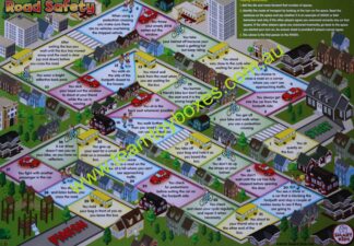 PARTS ONLY - Personal Safety Healthy Living and Well Being Board Game - (1) Road Safety Game Board Only