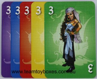 PARTS ONLY - Dead Man's Treasure Board Game - (1) Pack of 5 Number 3 Pirate Cards
