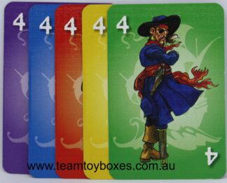 PARTS ONLY - Dead Man's Treasure Board Game - (1) Pack of 5 Number 4 Pirate Cards