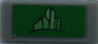 PARTS ONLY - Monopoly Empire Silver Edition Board Game - (1) Green Tile Only