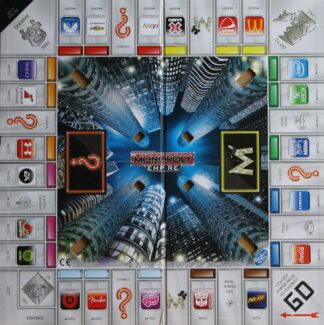 PARTS ONLY - Monopoly Empire Silver Edition Board Game - (1) Game Board Only