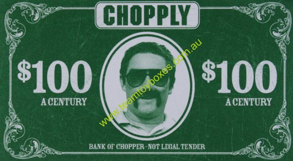 PARTS ONLY - Chopply Interactive DVD Board Game - (1) Pack of 10 $100 Chopply Money Only