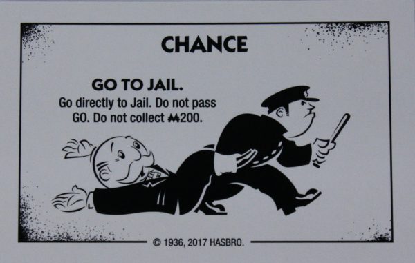 PARTS ONLY - Monopoly Board Game "Cheaters" Edition - (1) #17 Chance Card Only