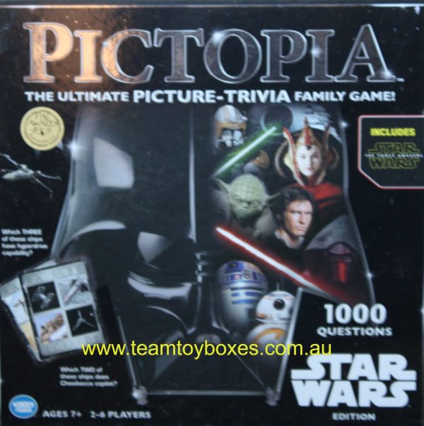 Pictopia Picture Trivia Star Wars Edition Board Game - Used